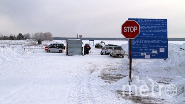 Первую ледовую переправу открыли в Новосибирской области