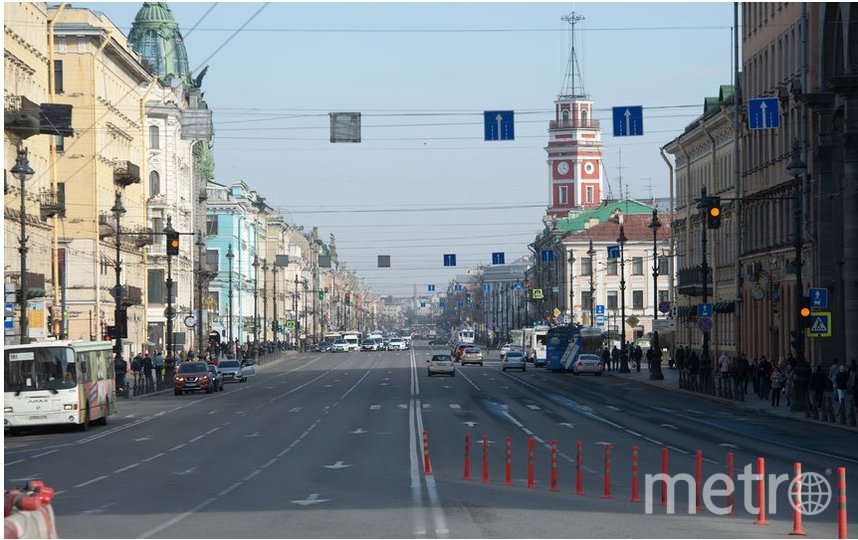 Петербург на карантине: в дневное время в городе нет автомобильных пробок