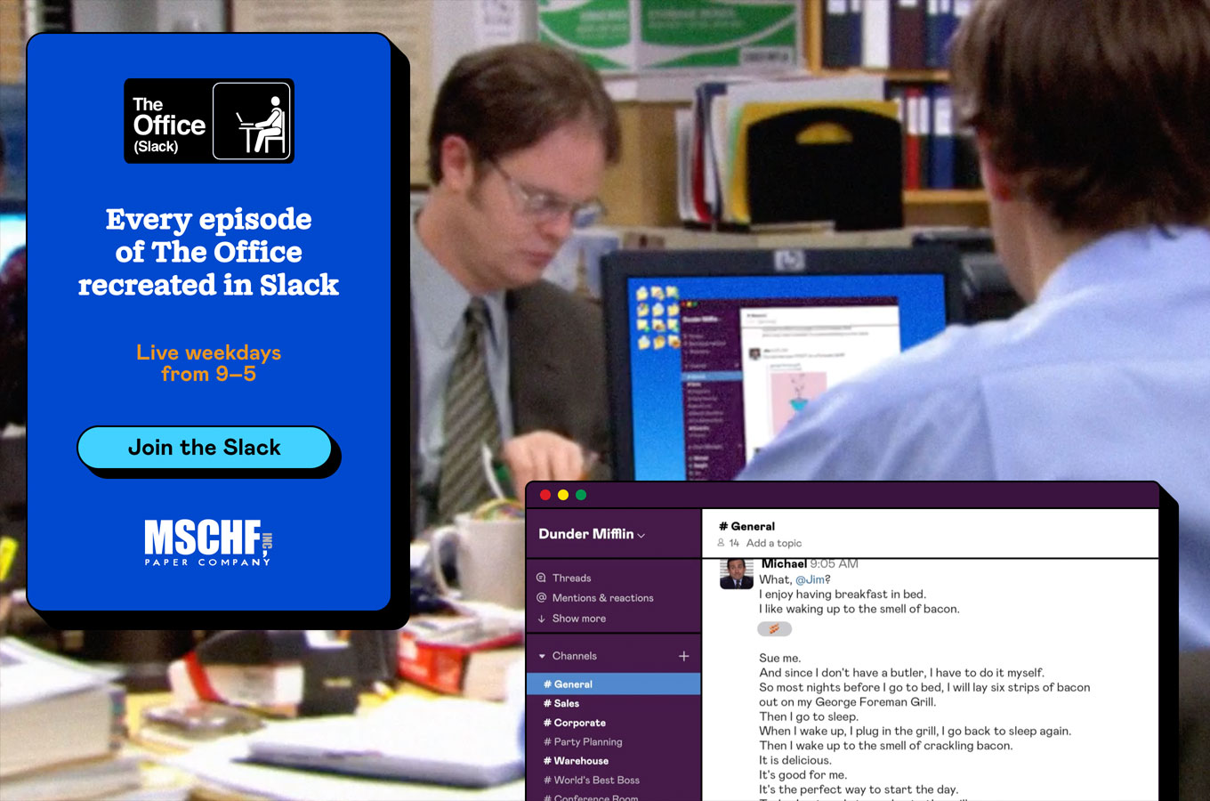 В Slack появился канал с героями сериала «Офис». В чате воссоздадут все эпизоды шоу