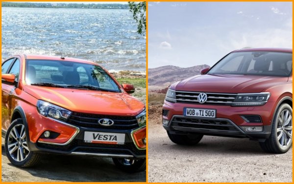 С «ВАЗа» на «ВАГ»: VW Tiguan «зажарил» LADA Vesta Cross