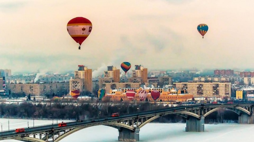 Уникальная гонка воздушных шаров проходит в Нижнем Новгороде