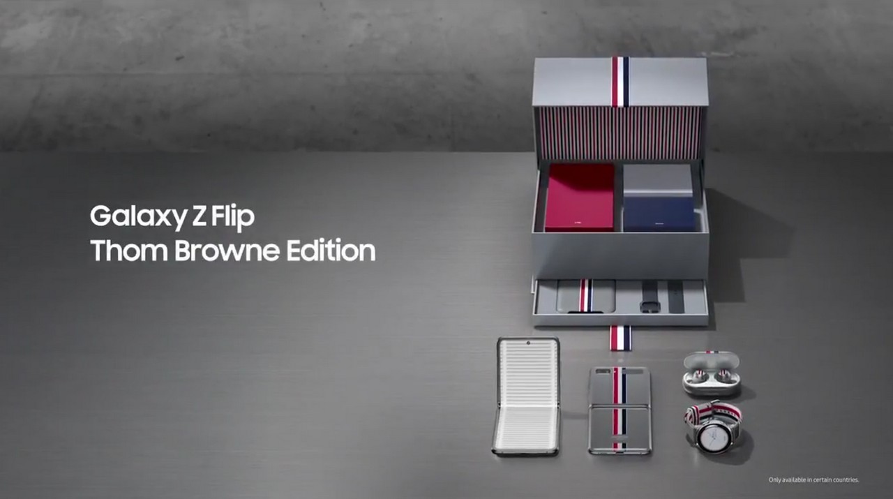 Видео рассекречивает лимитированную версию флагмана Samsung Galaxy Z Flip Thom Browne Edition