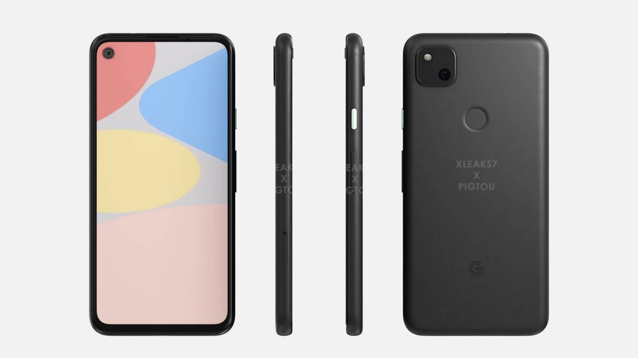 Опубликованы новые рендеры смартфона Google Pixel 4a