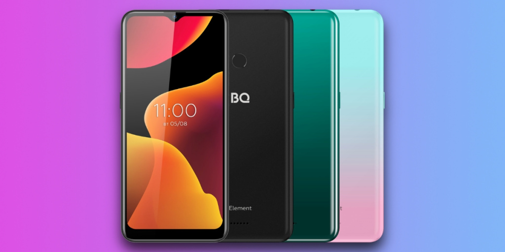 BQ представила новый смартфон с большим экраном и ярким дизайном — 6645L Element