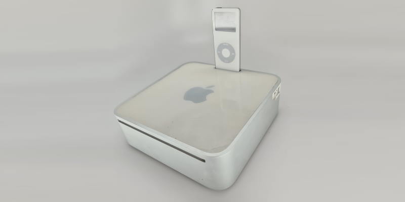 Раритетный привет из прошлого: Mac mini с док-станцией для iPod nano