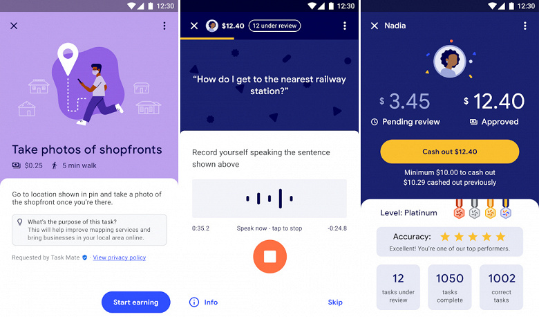 Google предлагает подзаработать, выполняя простые задачи на смартфоне. Запущен сервис Task Mate