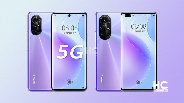 EMUI 11, 120 Гц, Kirin 985 и 66 Вт. Huawei Nova 8 и Nova 8 Pro поступают в продажу в Китае