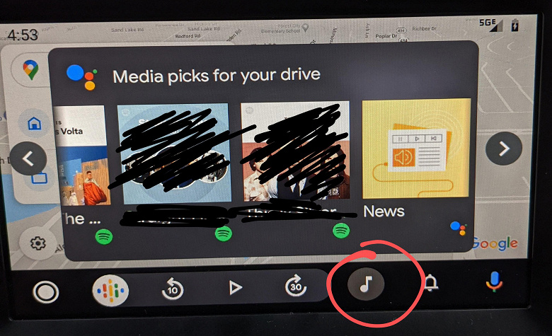 Android Auto начала подсказывать водителям музыку, новости и подкасты