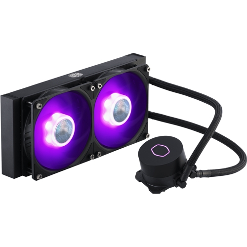 Система жидкостного охлаждения Cooler Master MasterLiquid ML240L V2 RGB с радиатором на два вентилятора 120 мм и многоцветной подсветкой помпы и вентиляторов