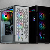 Корпус Corsair iCue 220T RGB Airflow Tempered Glass с программно-аппаратной системой подсветки iCue