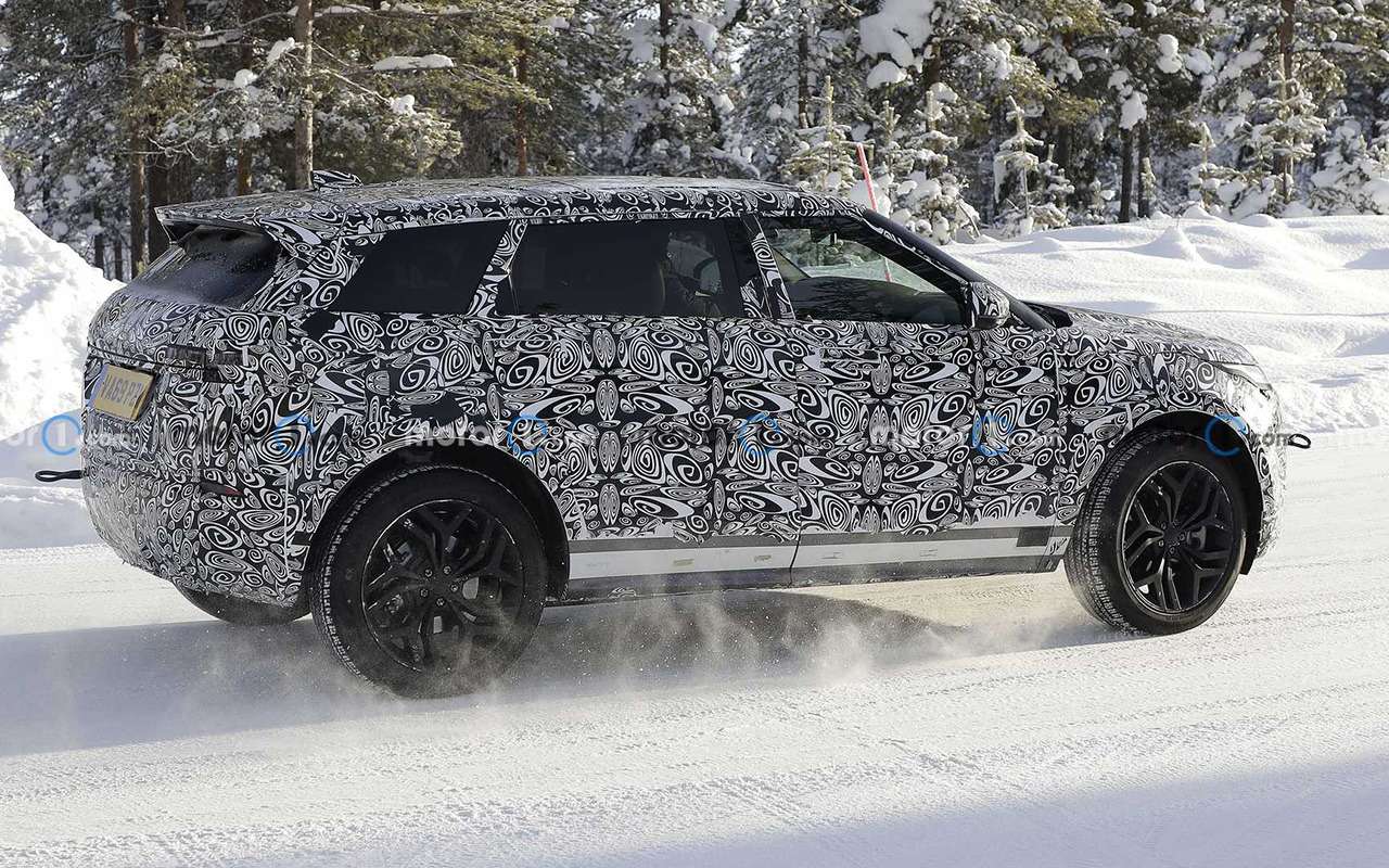 7-местный Range Rover Evoque тестируют у Полярного круга