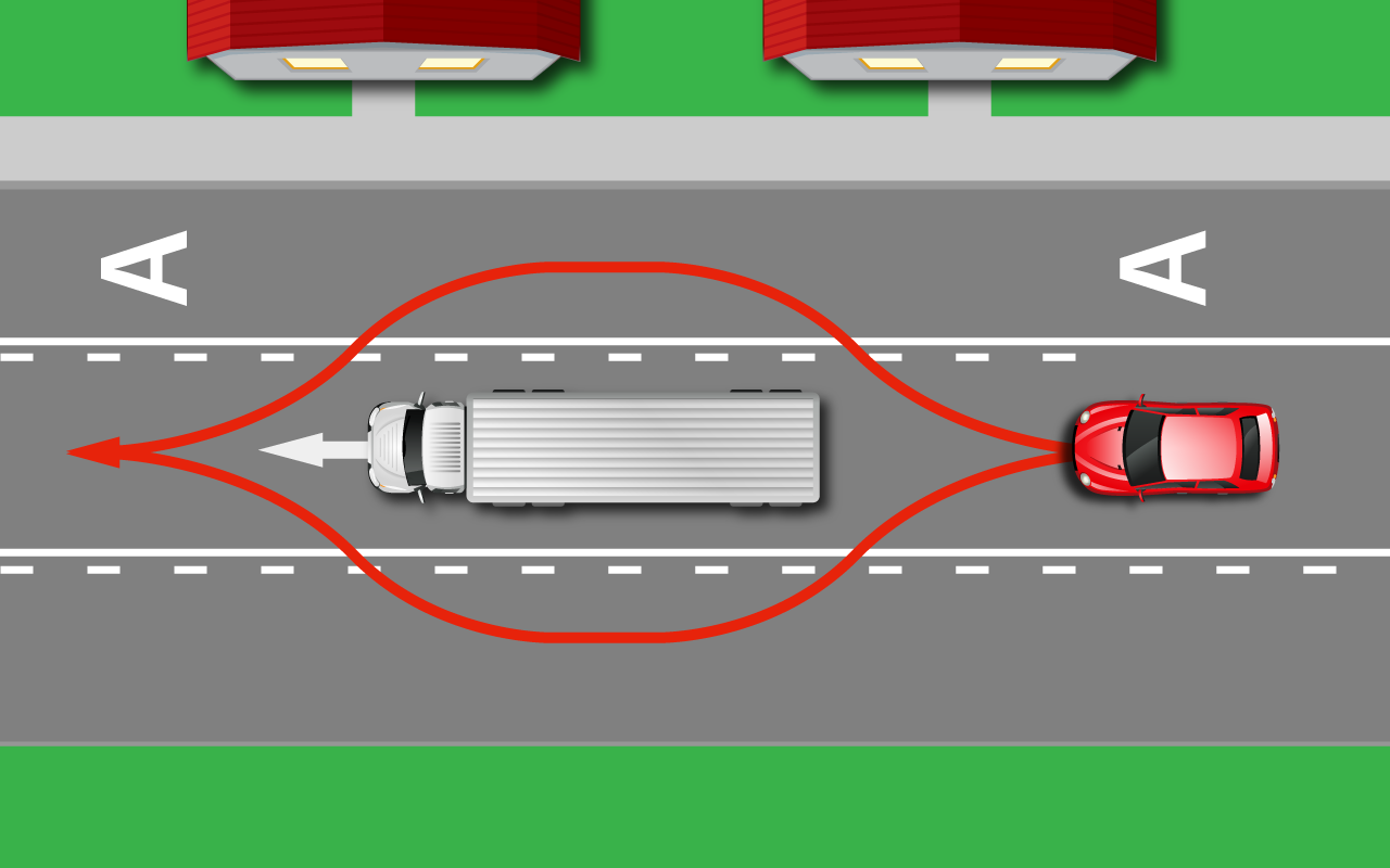 Ну что он еле тащится?! - простой тест про объезд фуры