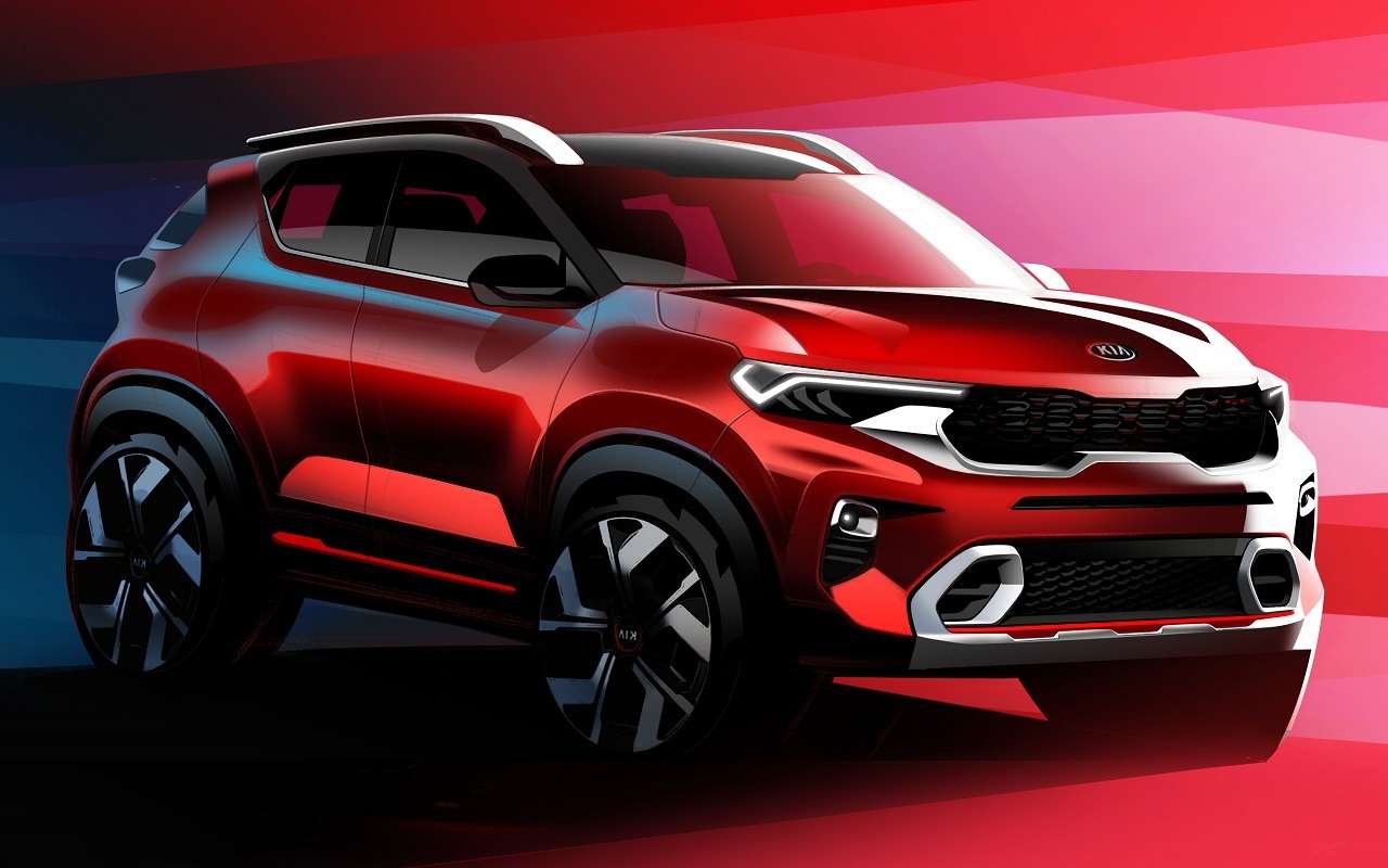 Kia Sonet: первые изображения нового кроссовера