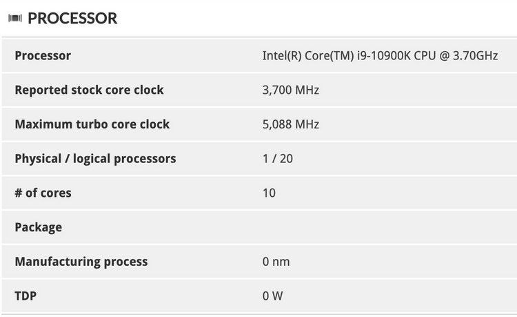 Intel Core i9-10900K действительно сможет автоматически разгоняться выше 5 ГГц