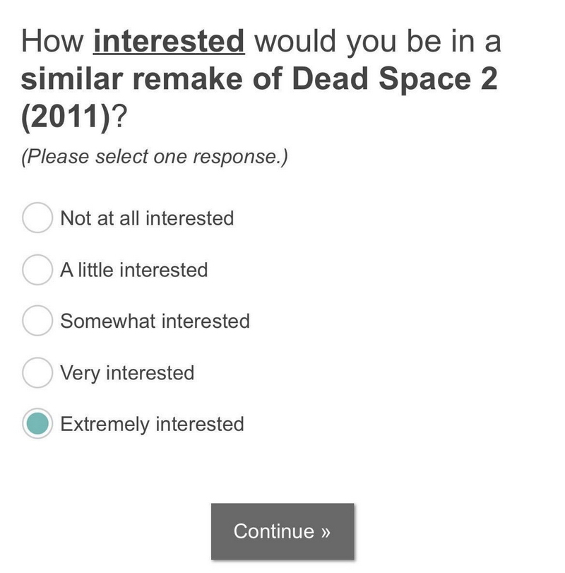 EA проводит опрос относительно ремейков Dead Space 2 и Dead Space 3: нас всё-таки ждут продолжения?