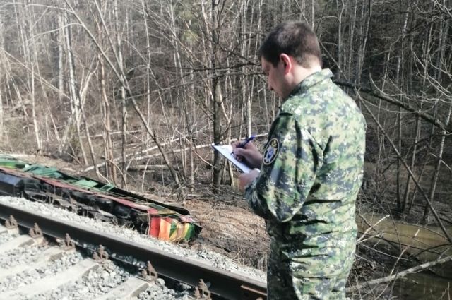 При сходе тепловоза под Брянском пострадали члены локомотивной бригады