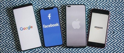 Власти США собрались раздробить Apple, Google, Facebook и Amazon на мелкие компании