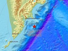 У побережья Камчатки произошло землетрясение магнитудой 4,9