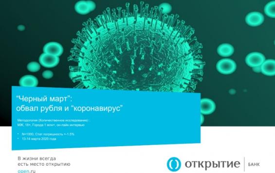 Банк «Открытие»: россияне гораздо сильнее боятся обвала рубля, чем заражения коронавирусом