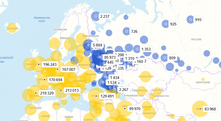 Россия вышла на седьмое место по распространению коронавируса в мире