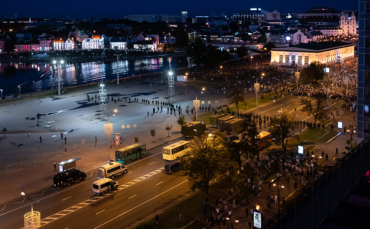 В Минске вытеснили протестующих с улиц