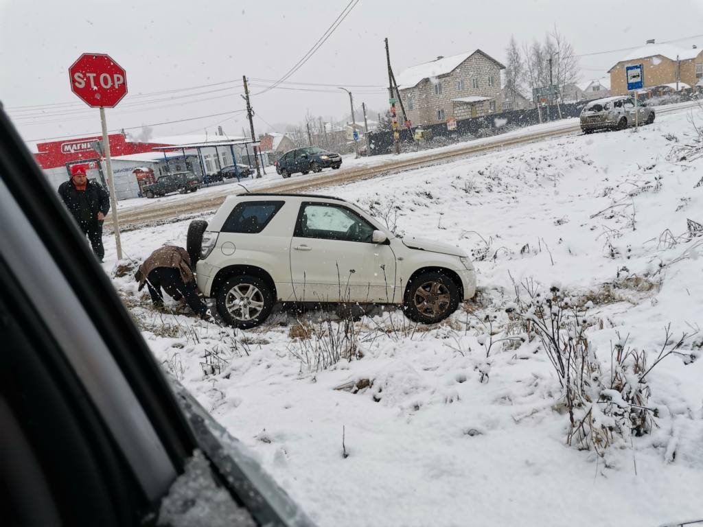 В Смоленском районе легковушка влетела в столб