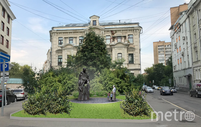 Москвичи просят уменьшить памятник Маршаку на Лялиной площади