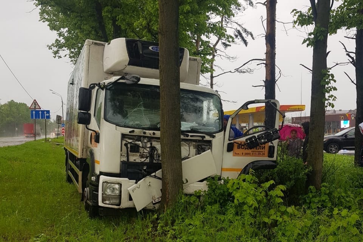 В Тверской области большегруз врезался в дерево