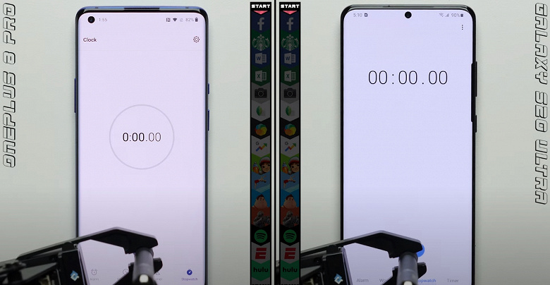 Samsung Galaxy S20 Ultra неожиданно выиграл у OnePlus 8 Pro в тесте на скорость запуска приложений
