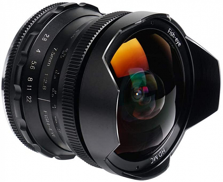 Объектив Pergear 7.5mm f/2.8 оценен в 129 долларов