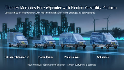 Mercedes-Benz анонсировал особую платформу для нового электромобиля eSprinter