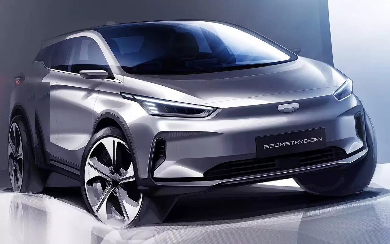 Geely показала электрический кроссовер Geometry C